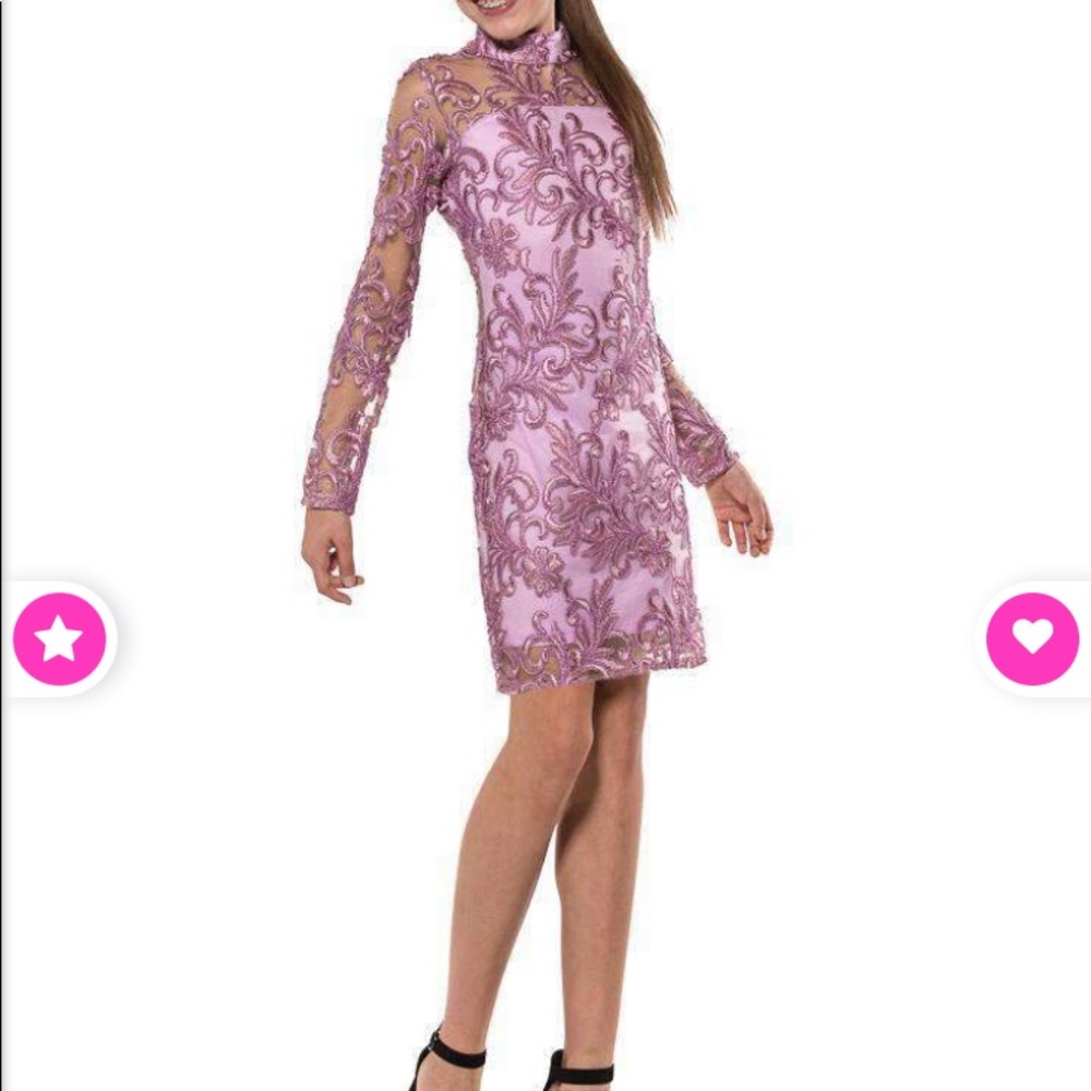 PINK LACE GIRLS DRESS
